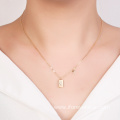 Women's Necklace 925 Sterling Silver Gold Plated Pendant